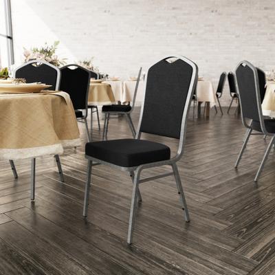 Lancaster Home "4 Pack Crown Back Stacking Banquet Chair - 20.25""D x 17.25""W x 38""H"