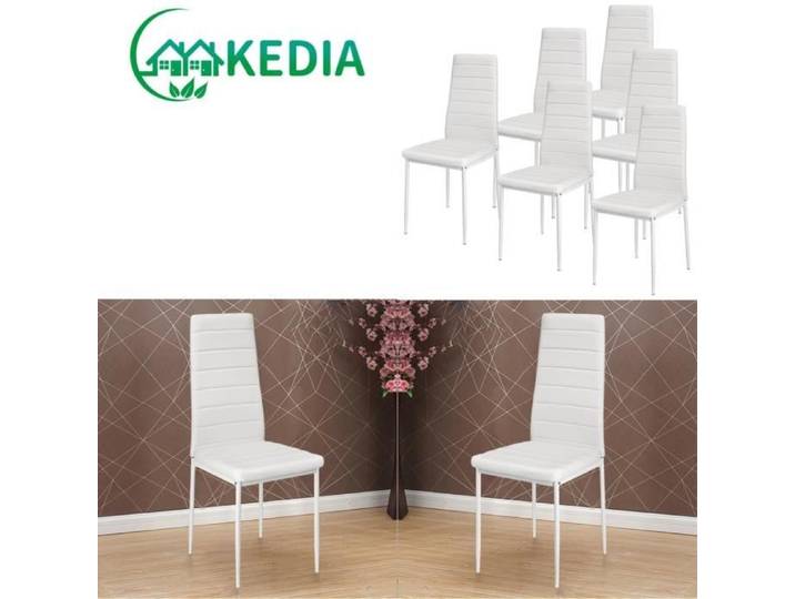 KEDIA.Lot de 6 Chaises de Salle à Manger Chaises de Salle à Manger Moderne Dossier Ensemble Chaises de Cuisine