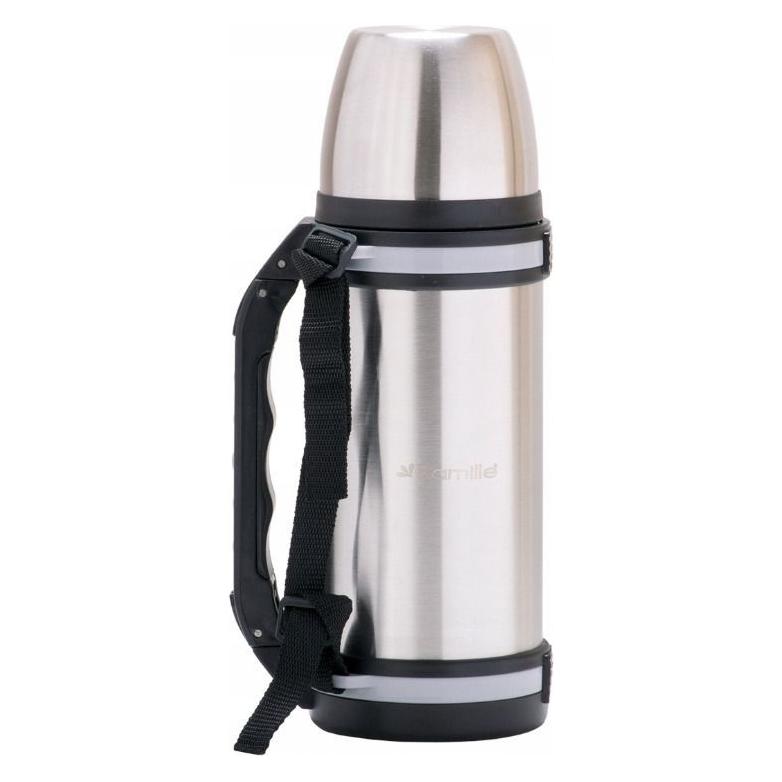 Kamille Termos turystyczny KM-2091 1.5 l Srebrny (1.50 l) (15492-UNIW)