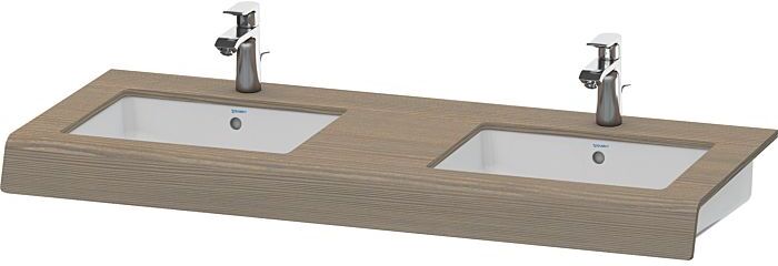 Duravit DuraStyle Waschtisch-Konsole DS829C03535 55x80x10cm, 2 Ausschnitte, Eiche terra