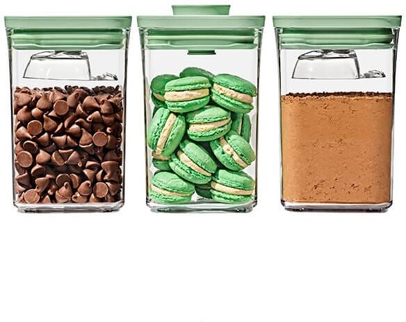 OXO Good Grips Limited Edition Pistachio POP 3 Piece Container Set with Mini Scoops