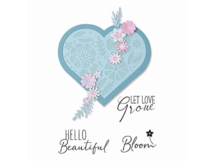 Framelits Die Set w/Stamps Blooming Heart
