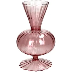 Vase RETRO pink (BHT 11x18x11 cm) - BHT 11x18x11 cm