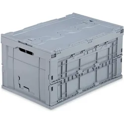 Relaxdays, Aufbewahrungsbox, Transportbox (60 l, 1x, 39.50 x 58.50 x 32.50 cm)