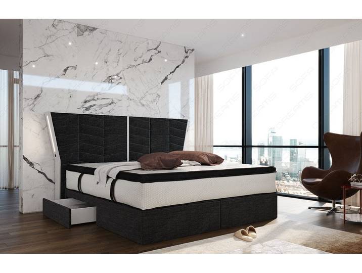 Boxspringbett Novara Stoff