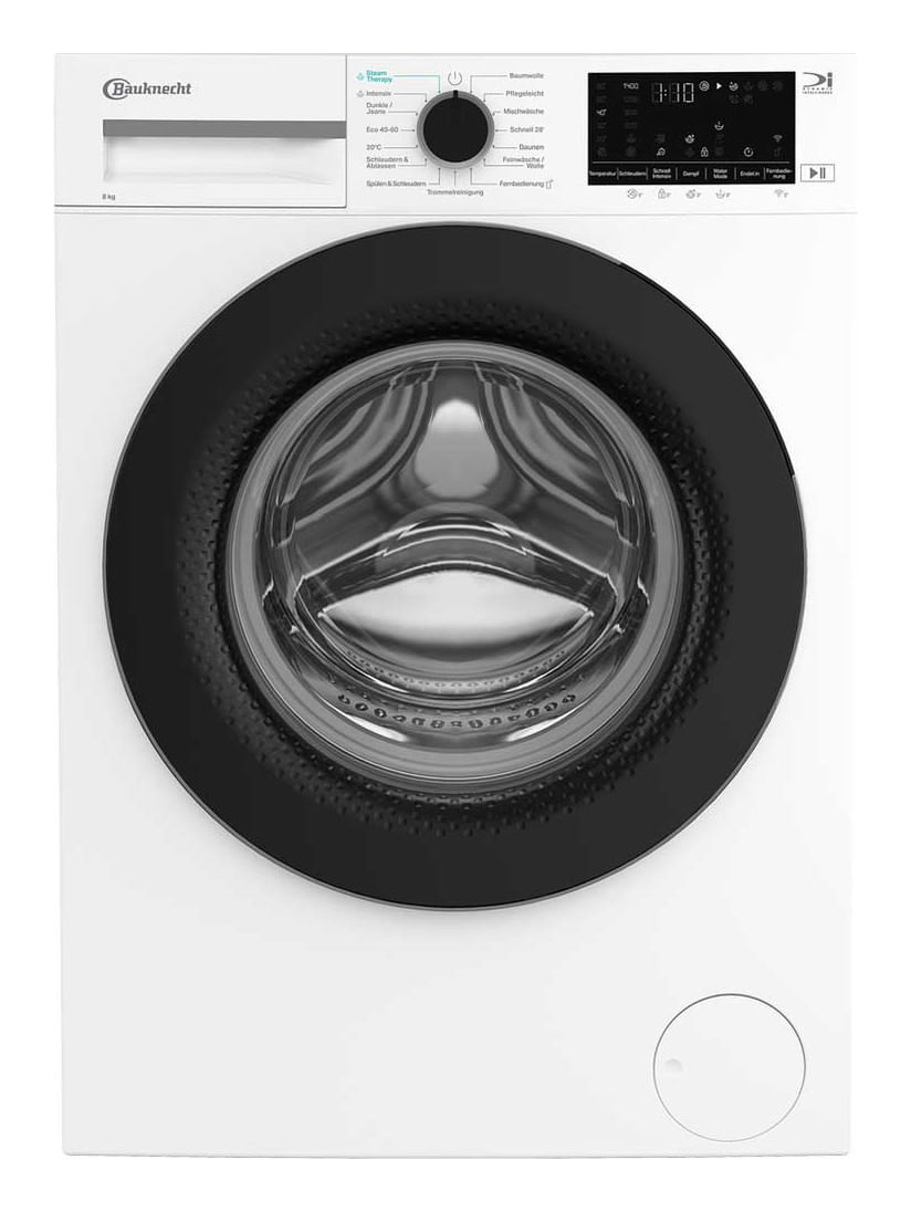 Bauknecht BWM8A7BS 8 kg Frontlader Waschmaschine 1400 U/min (Weiß) 869991726950