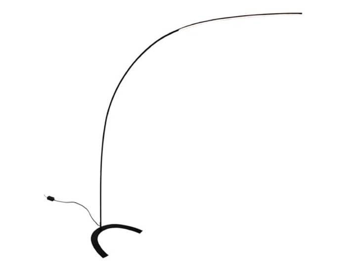 Lindby Moderne Lampe à arc moderne noire avec LED et dimmer - Piegato Acier/Aluminium/Plastique Noir Oblongue/Luminaire/Lumiere/Éclairage/intérieur/Salon