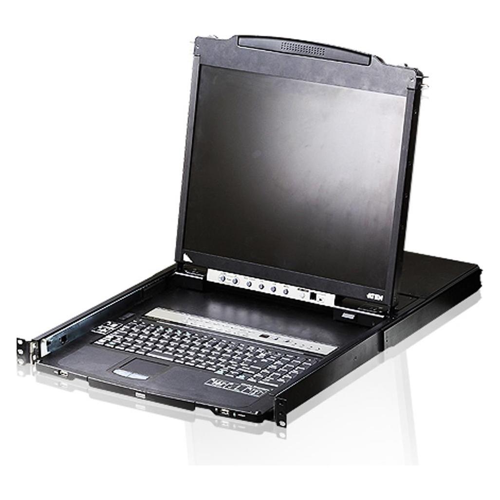 Aten CL5816N IT Dual Rail KVM-Switch 16-Port, 19"-LCD (PS/2-USB VGA) IT-Layout (CL5816N IT)