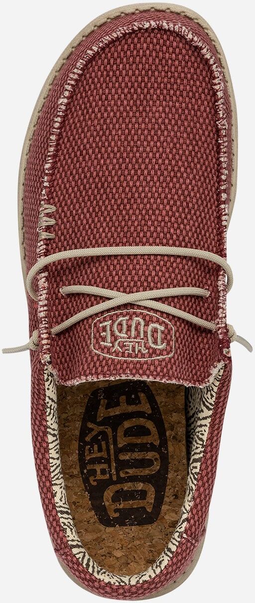 HEYDUDE Wally Braided M - Scarpe Urban - Uomo - Rosso 42