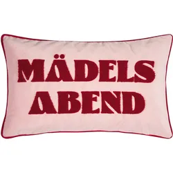 pad Letters Kissenhülle 30x50cm Mädels Abend red pink
