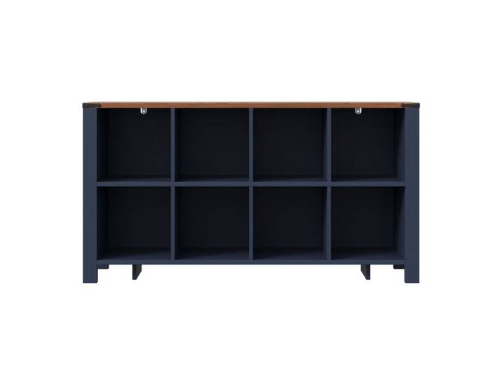 Buffet ouvert à 8 casiers - Meuble de rangement - pour Cuisine et Salon - 140x34x75 cm