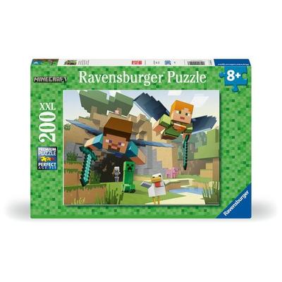 Kinderpuzzle 200 XXL Teile - Minecraft - Tierische Abenteuer