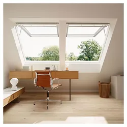 VELUX Elektro Klapp-Schwing-Fenster INTEGRA® GPU 006621 Kunststoff weiß Alu ENERGIE PLUS Dachfenster, 94x140 cm (PK08)