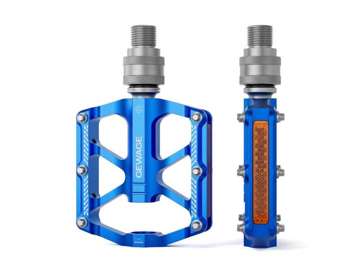 Fahrradpedal Schnellwechsel Aluminium Blau, Metall, 7.4x1.5x8 cm, Freizeit & Co, Sport & Fitness, Fahrräder, Fahrradzubehör
