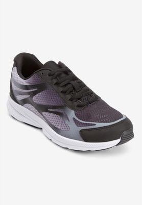Women's CV Sport Julie Sneaker by Comfortview in Black (Size 9 1/2 M)