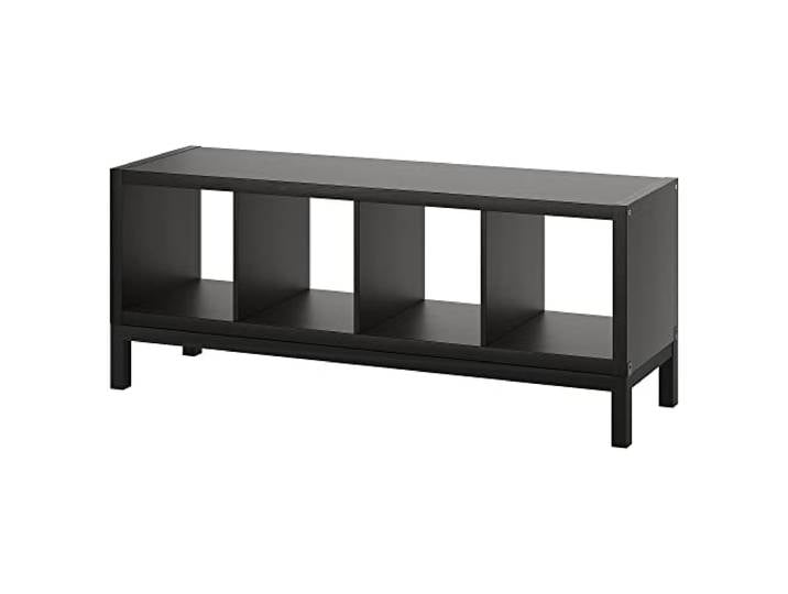 IKEA Kallax Étagère avec structure 147 x 59 cm Noir/marron/noir
