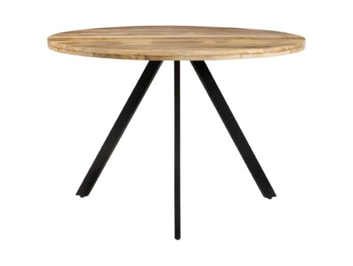 Esstisch 110x75 cm Massivholz Mango Massives Mangoholz, dichter Maserung, pulverbeschichtetes Eisengestell, Vintage-Charme, Küche, Esszimmer