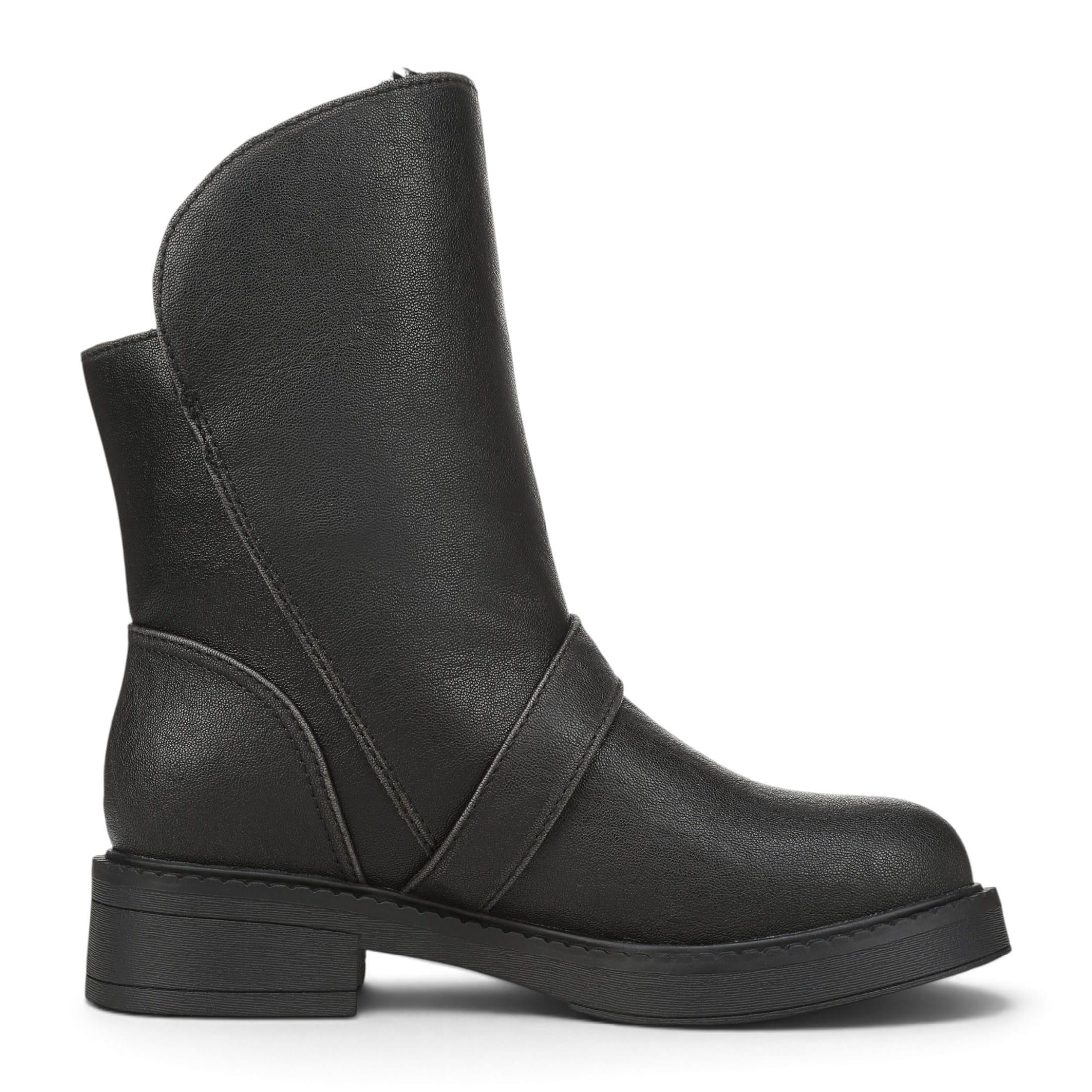 Blowfish Malibu Damen Winter-Bikerstiefel aus schwarzem Kunstleder - Venice-Cozy