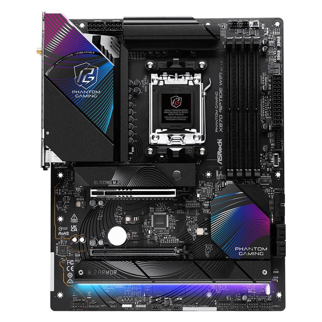AsRock Phantom Gaming X870 Riptide WiFi (AM5, AMD X870, ATX) (90-MXBPP0-A0UAYZ)