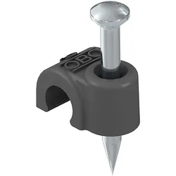 OBO ISO-Nagel-Clip 8mm, L25, tief-sw 2008 25 SW