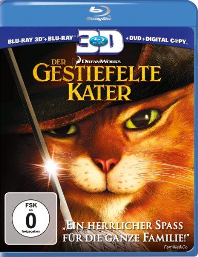 Chris Miller - Der Gestiefelte Kater (+ Blu-ray + DVD + Digital Copy) [Blu-ray 3D] - Preis vom 11.10.2026 03:10:56 h