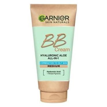 Garnier Hyaluronic Aloe All-In-1 BB Cream nawilżający krem BB do skóry mieszanej i tłustej Śniady 50 (Śniady, 50 ml) (3600542415033)