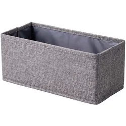 Fackelmann Universalkörbchen aus Textil, faltbar 13x12x28 cm, Accessoires, 86896, grau
