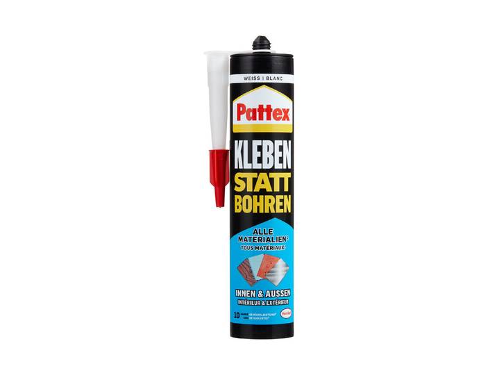Pattex Kleben statt Bohren Montagekleber Weiss 390g
