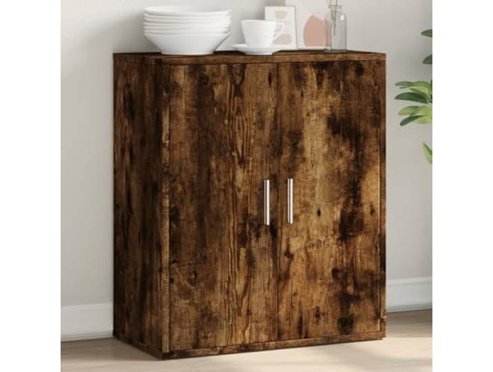 HEFZGDB Robustes Sideboard Räuchereiche 60x31x70 cm aus Holzwerkstoff mit hoher Stabilität und Feuchtigkeitsbeständigkeit, langlebiges Sideboard mit glatter Oberfläche und einfacher