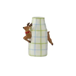 HOME STORY Vase Rentier   ¦ mehrfarbig ¦ Dolomite ¦ Maße (cm): B: 12,4 H: 24