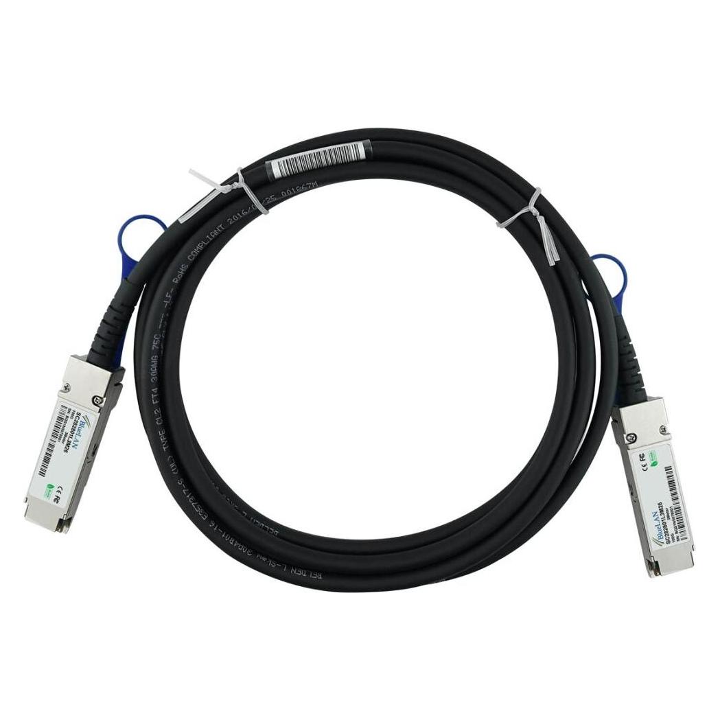 BlueLAN Ubiquiti UACC-DAC-QSFP28-3M kompatibles DAC QSFP28 SC282801L3M26 (UACC-DAC-QSFP28-3M-BL)
