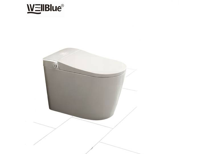 Toilette intelligente entièrement automatique, sans limite de pression d'eau, ouverture/fermeture automatique du couvercle, siège chauffant, télécommande, toilette électrique avec bidet