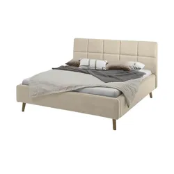 Polsterbettgestell  Granada , beige , Maße (cm): B: 196 H: 114