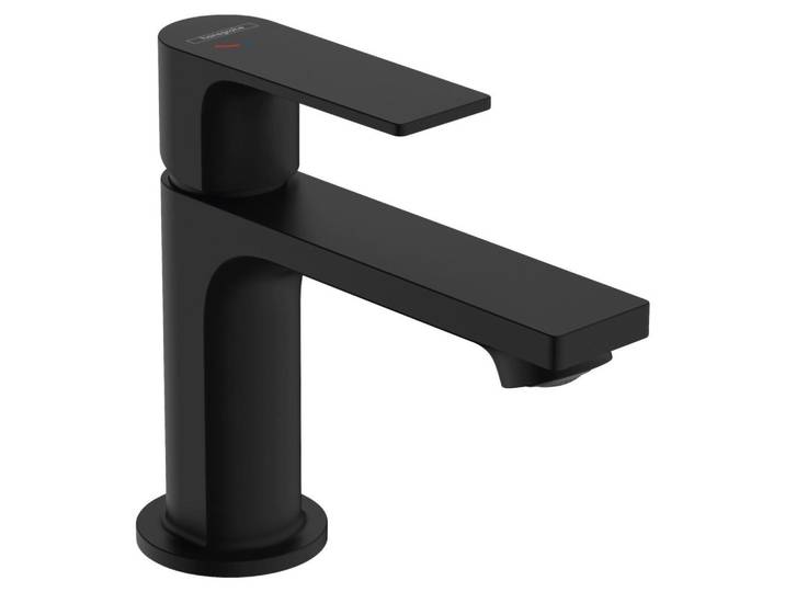 Waschtischarmatur Hg Rebris E Wtm Schwarz matt H: 14,3 cm