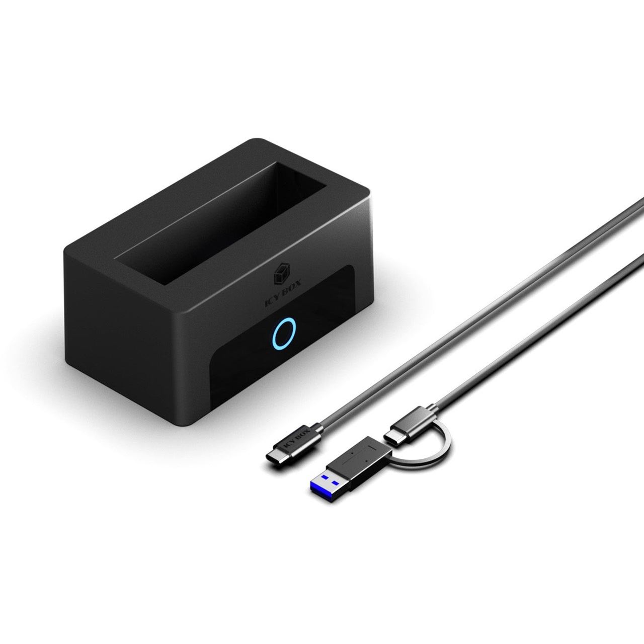 Icy Box Dockingstation IcyBox für M.2 NVMe 2,5"/3,5" HDD/SSD