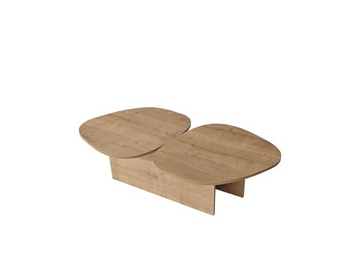 Hanah Home Moderner Couchtisch, Saphir-Eiche, 125 x 38 x 60 cm 100% melaminbeschichtete Spanplatte, 18 mm stark Stilvolles und funktionales Design für jeden Wohnraum