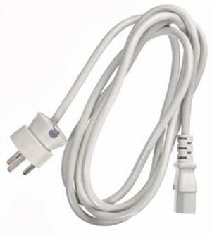 Mercodan SmarTplug Earthed Plug to IEC C13 Power Cable 3m - Grey