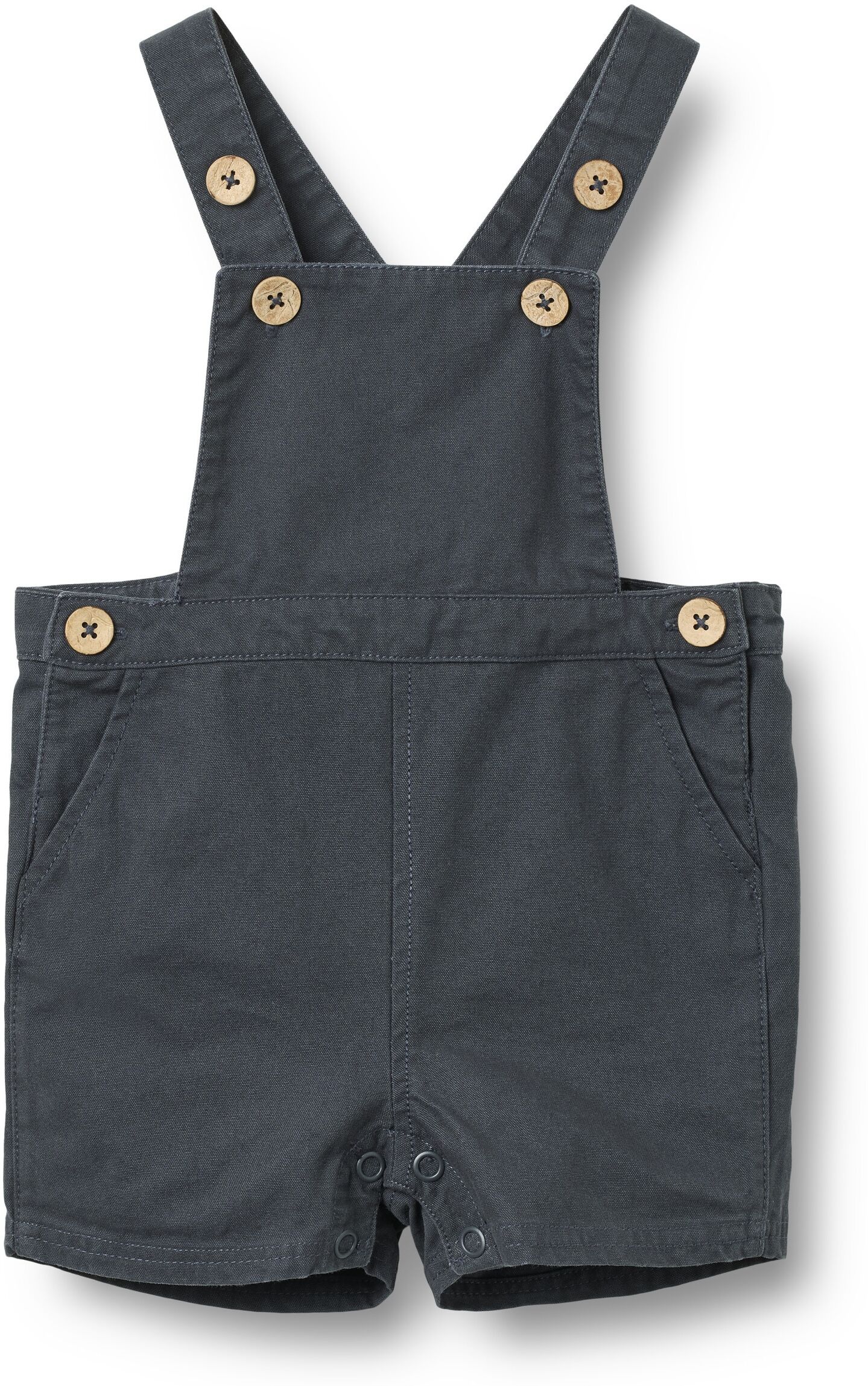 Kurzoverall WHEAT "WHEAT Overall Erik", Mädchen, Gr. 68, ink, 100% Baumwolle (Bio), unifarben, normal, Overalls Kurzoverall