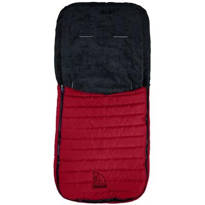 Fußsack HEITMANN FELLE "Eisbärchen - Steppfußsack", Kinder, rot, Polyester, Fußsäcke Fußsack, für die Übergangszeit, ideal für Kinderwagen & Buggy, waschbar