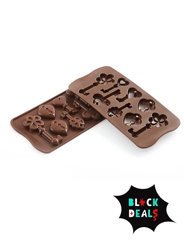 silikomart Silikon-Pralinenform in Braun - (B)24 x (T)11 cm - onesize