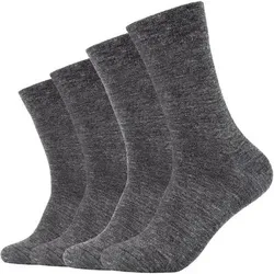 CAMANO Herren Socken Online ca-soft tex wool Socks 4p, Größe 35-38 in Grau Grau