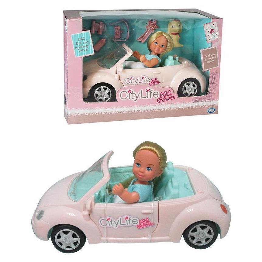 ODS 44409 - CITY LIFE - MINI DOLL CON AUTO CABRIO - COLORE CASUALE (66782)