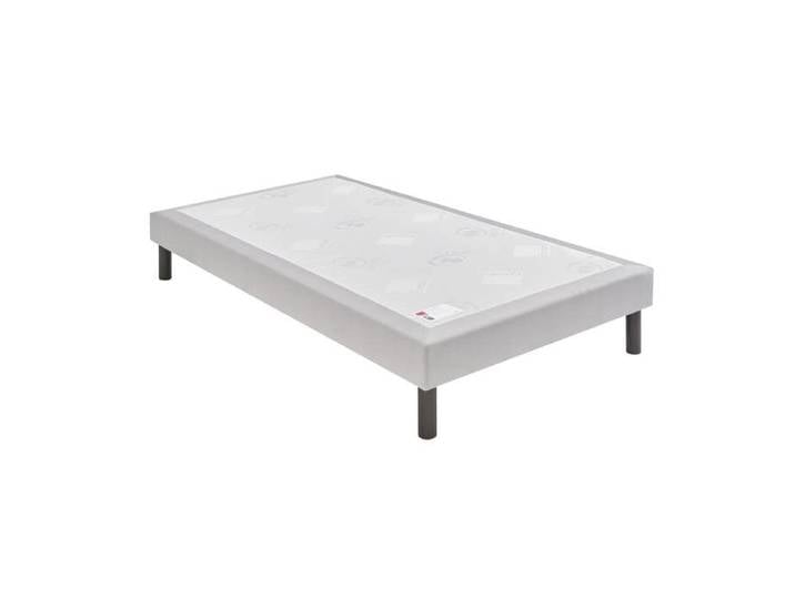 Sommier Nature confort ferme 15 cm - Epeda gris souris 120x190