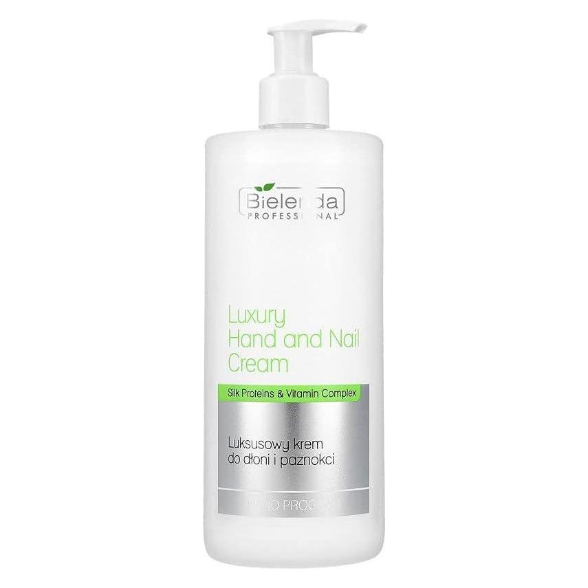 Bielenda PROFESSIONAL Luxury Hand & Nail Cream Silk Proteins & Vitamin Complex luksusowy (500 ml) (5904879001395)