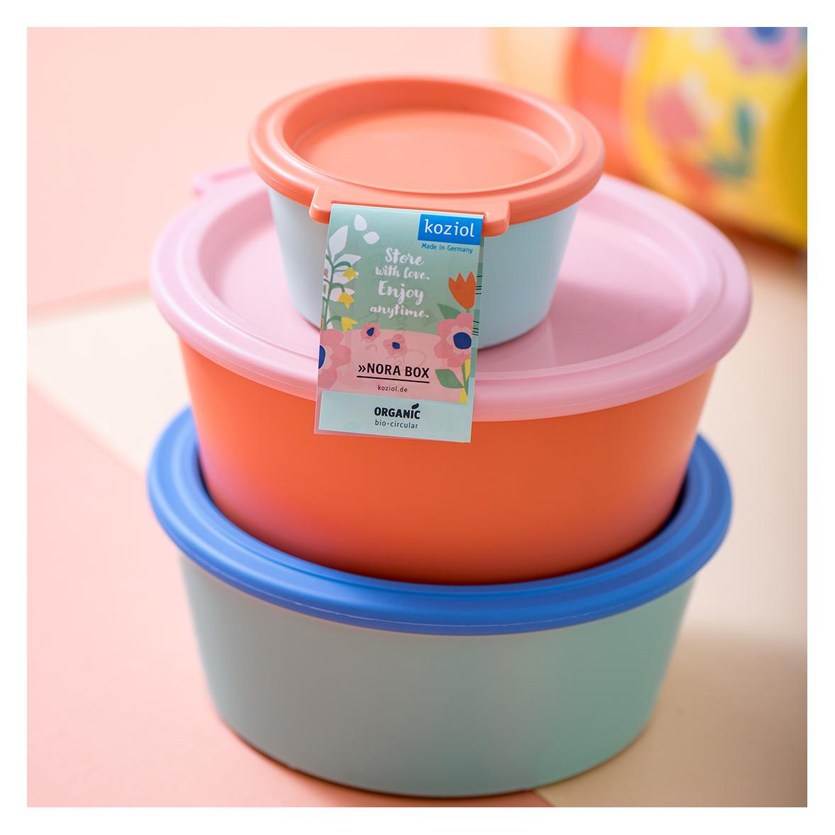 Koziol Schale Nora Box 11 cm, Sweet Pink/Strong Fresh Green (11 cm, 0.25 l, 1x) (8370261)