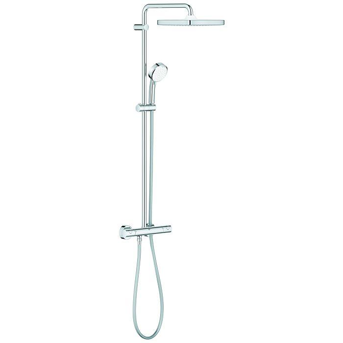 Grohe Tempesta Cosmopolitan Duschsystem 26689000 Aufputz-Thermostat, Wandmontage, chrom
