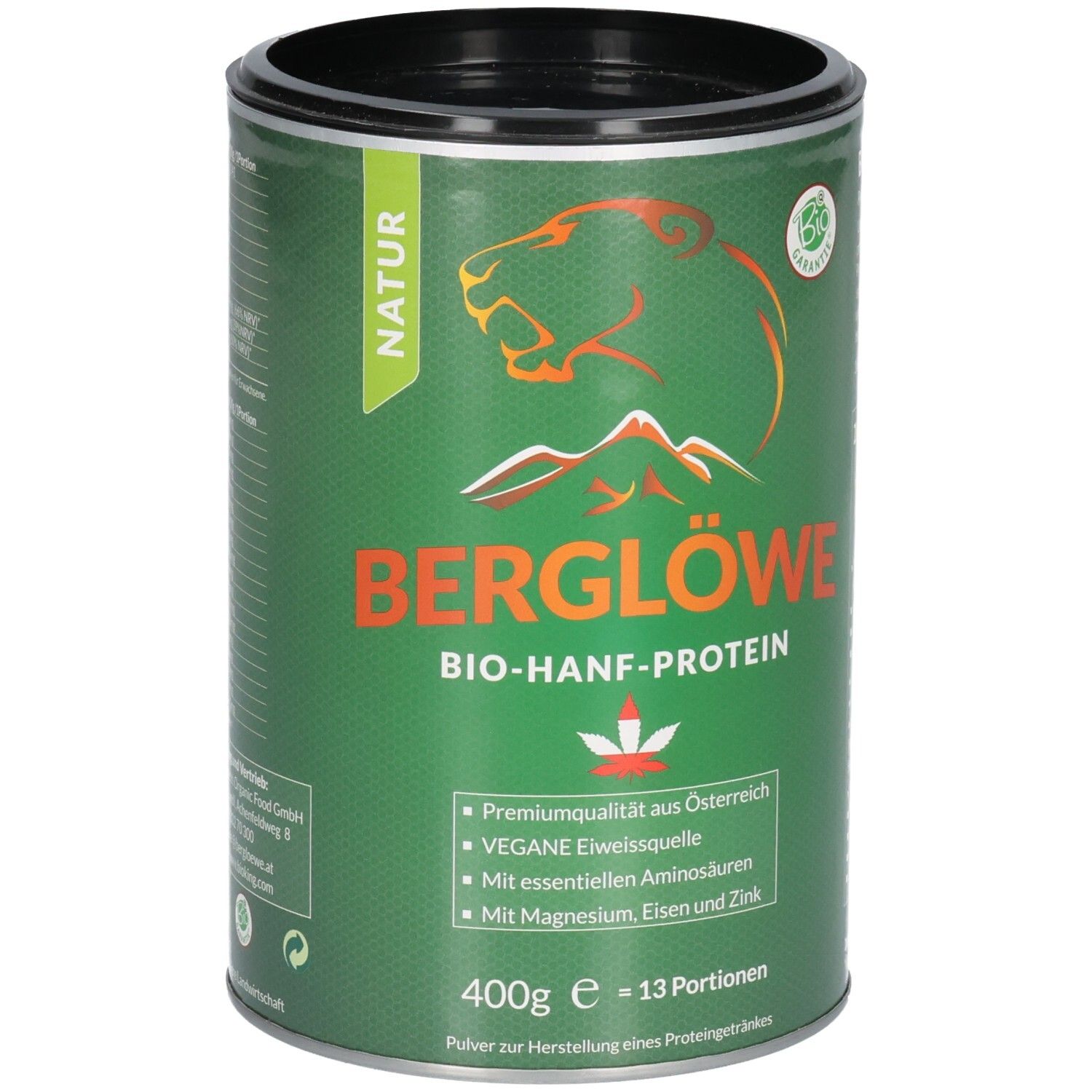 BIO Hanfprotein natur 400 g Pulver