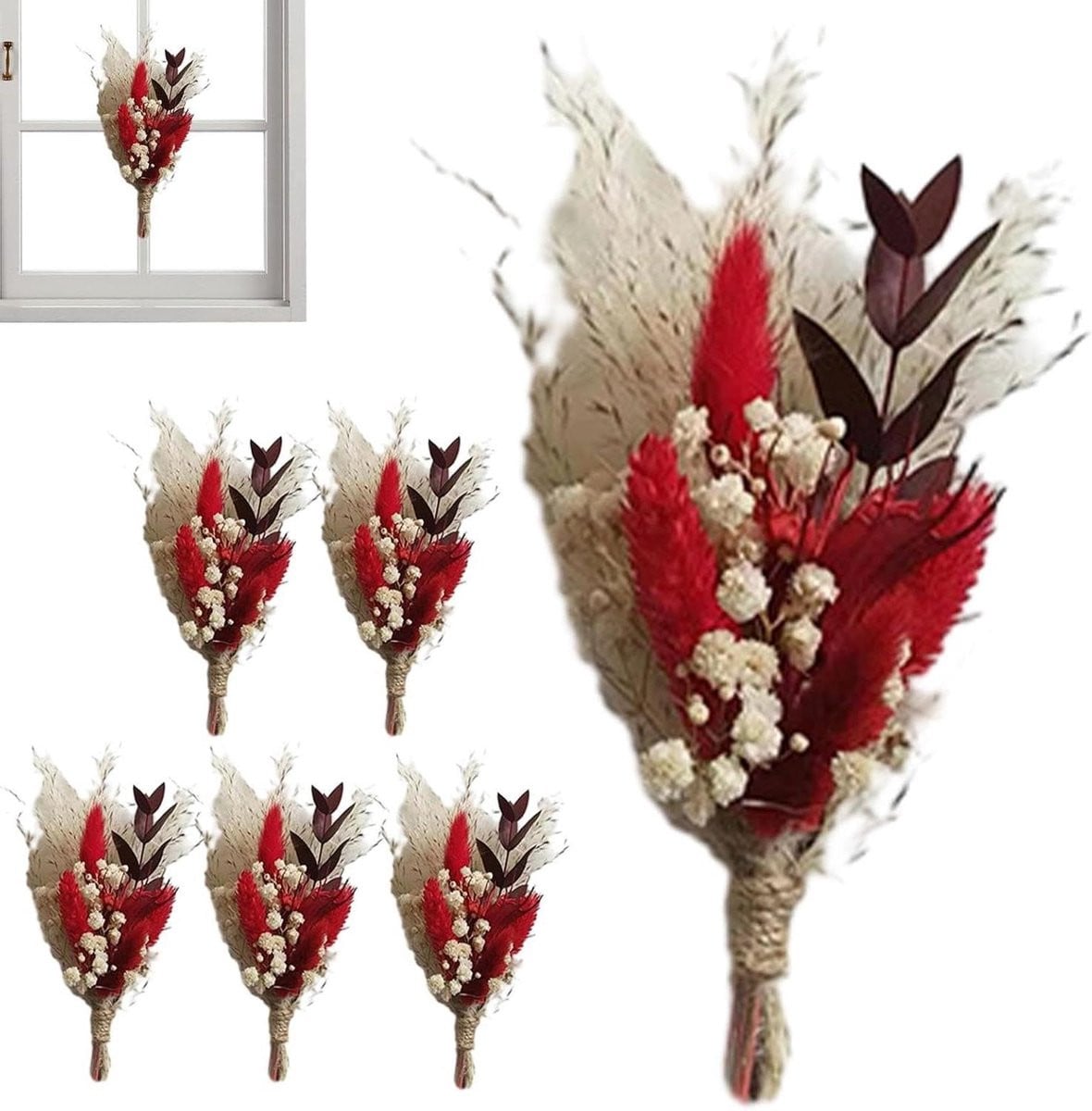 Handgemaakt gedroogd bloemenboeket voor decoratie