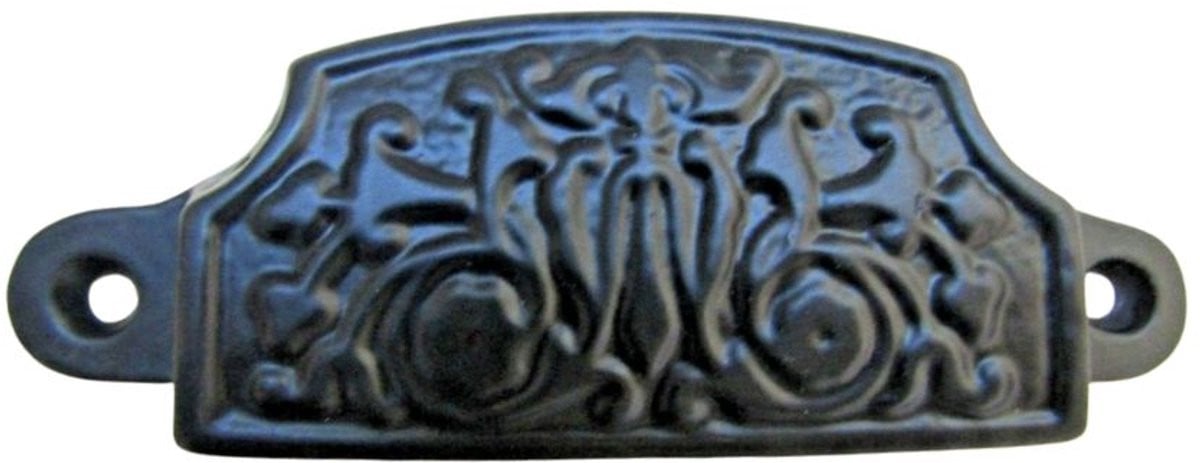 Decoratieve Cup Pull Handle Black Antique