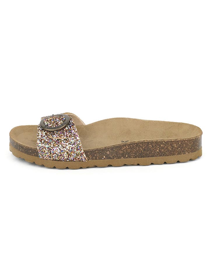 BABUNKERS Family Pantoletten in Gold - 39